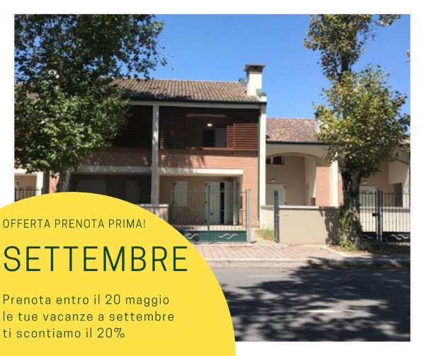 Last minute-Settembre- Lido delle Nazioni – Villetta Quadrilocale con giardino privato